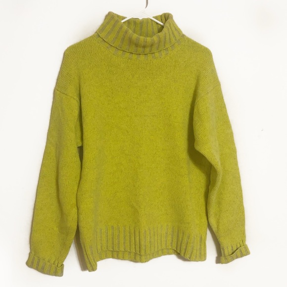 Reiss Sweaters - REISS London chartreuse turtleneck sweater